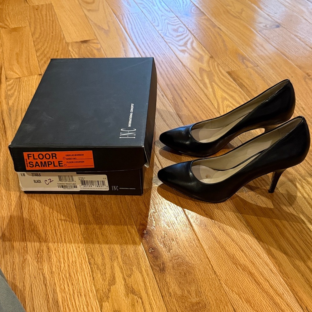 INC International Concepts Black Heels